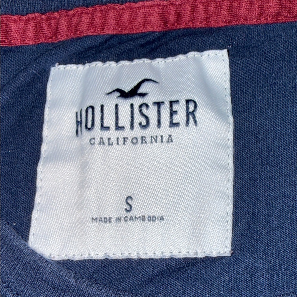 🌺𝐇𝐎𝐋𝐋𝐈𝐒𝐓𝐄𝐑 𝐍𝐀𝐕𝐘 𝐋𝐎𝐍𝐆  𝐒𝐋𝐄𝐄𝐕𝐄 𝐓𝐄𝐄 𝐒𝐇𝐈𝐑𝐓 - Picture 3 of 4